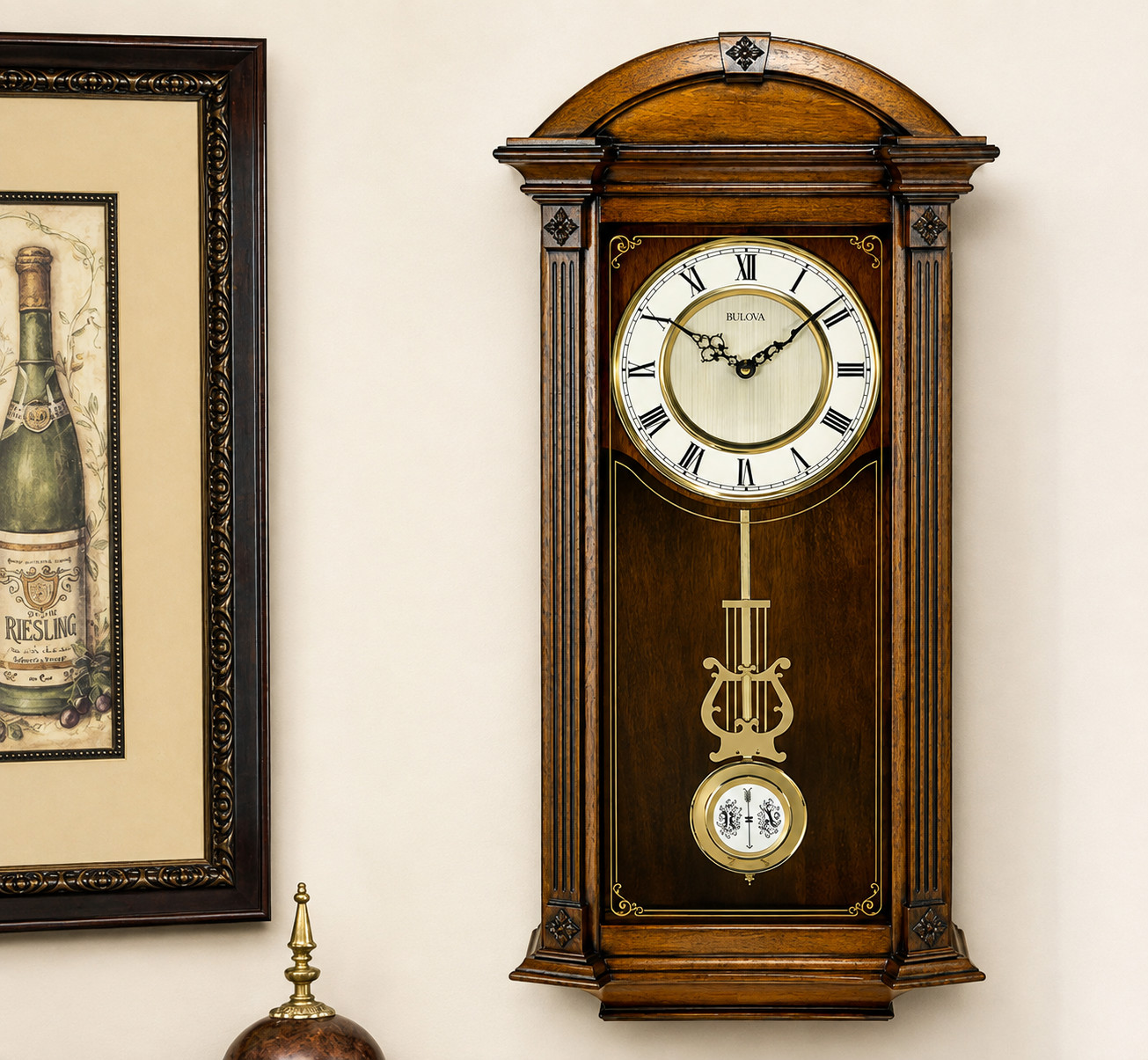 30 in. H x 14 in. W  Wall Clock Classic Style