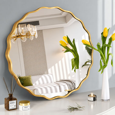 Elegant Gold Wall Mirror