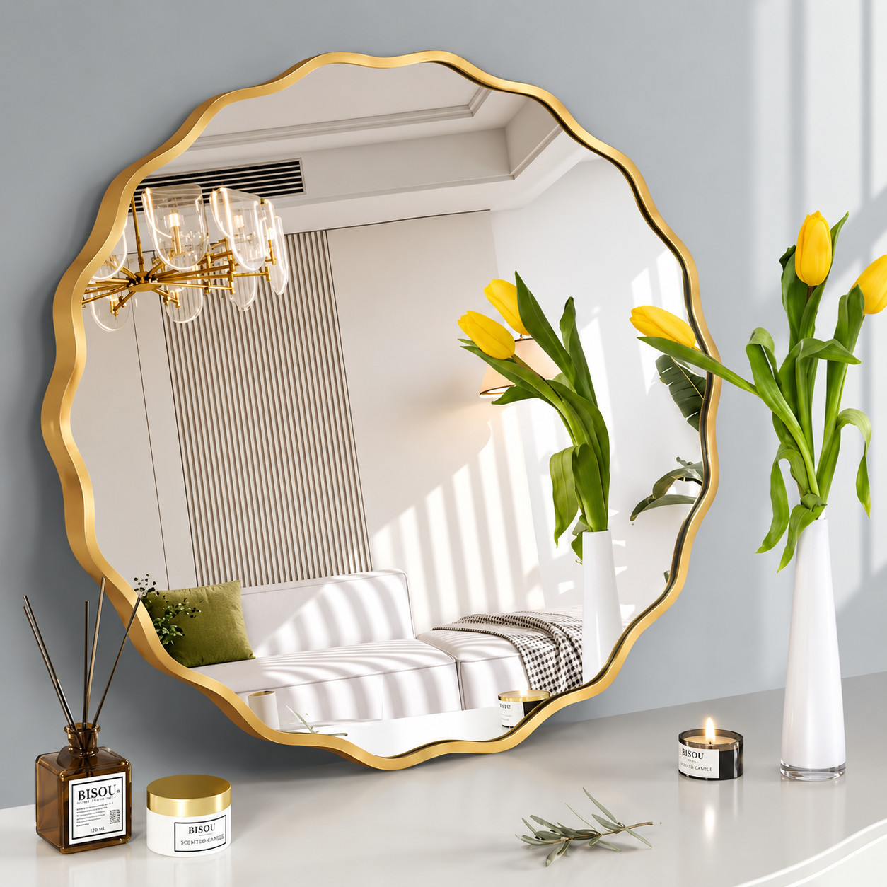 Elegant Gold Wall Mirror