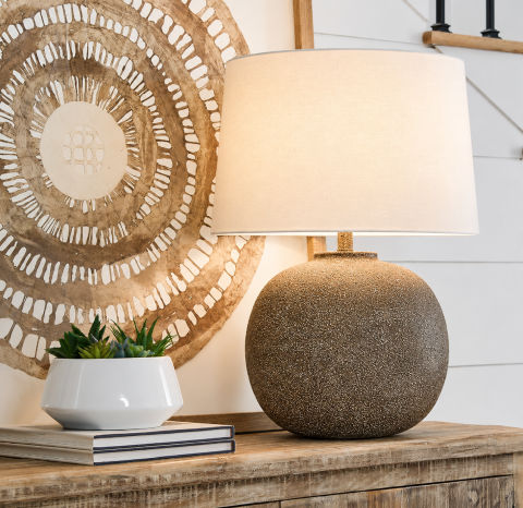 Neavesboro Designer Table Lamp – Antique Textured Finish