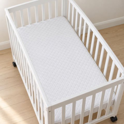 Dream On Me Portable Crib Mattress – White