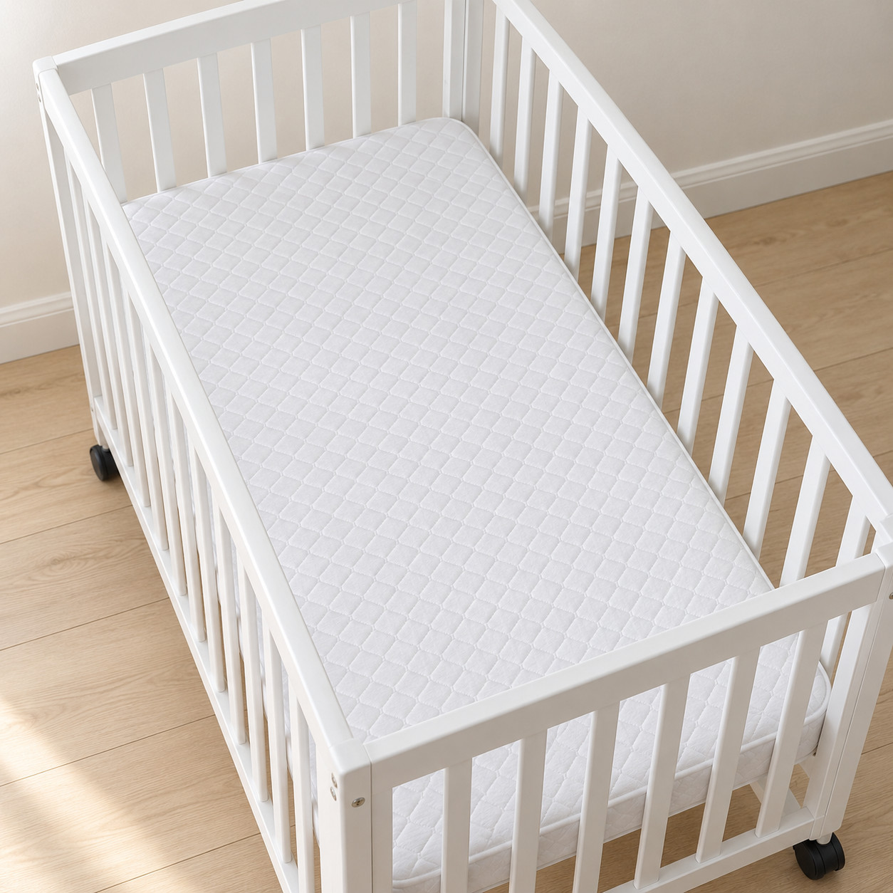 Dream On Me Portable Crib Mattress – White